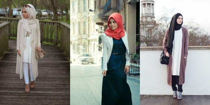Hijabi Essentials Collage cardigan