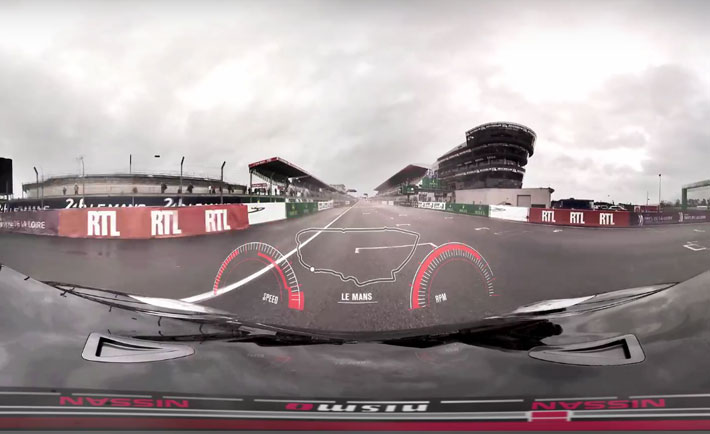 This 360° Video Of A GT-R On The Le Mans Track Is What Every Car Lover Should Watch
