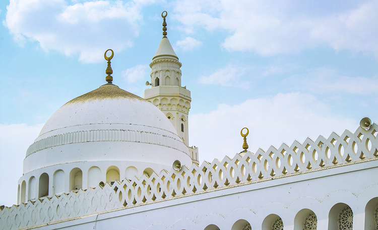 Qiblatain Mosque, one of popular Mosque in Medina, Saudi Arabia. Masjid Qiblatain; Shutterstock ID 1212357253; Purchase Order: -