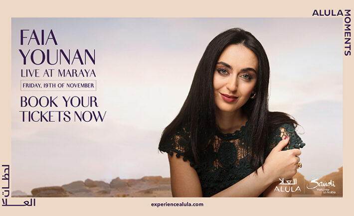 Faia Younan to perform live in AlUla