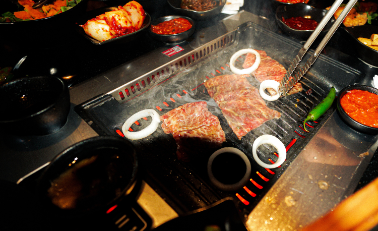 Korean street food meat