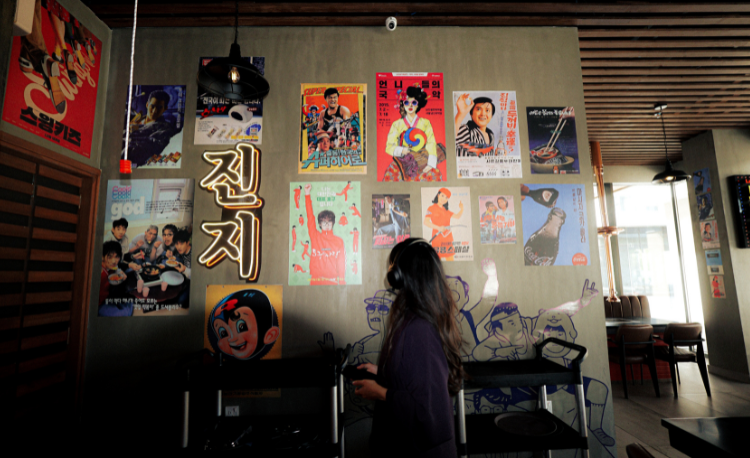 Korean street food girl