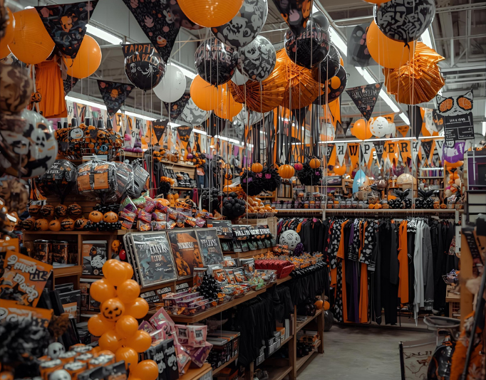 spooky season decorations in Jeddah