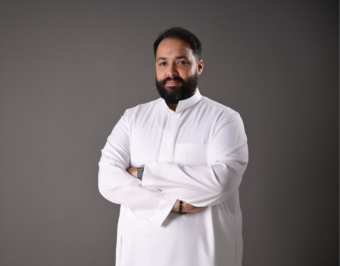 portrait of Abdulrahman Albakri founder of Hire-Q app